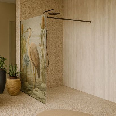 Zuhanyzó, zuhanyfal